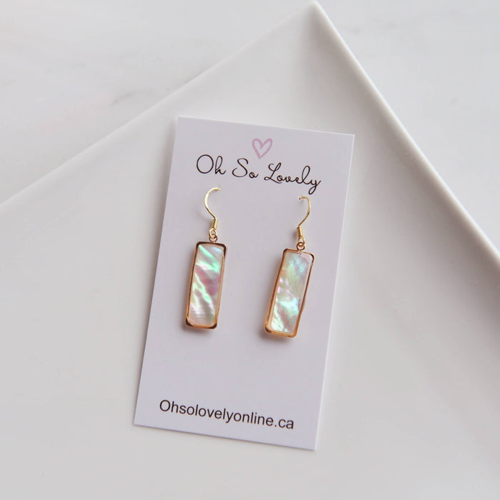 Oh So Lovely VALERIE, Mother of Pearl Earrings