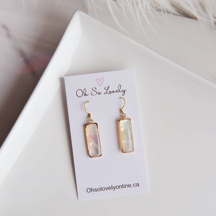Oh So Lovely VALERIE, Mother of Pearl Earrings