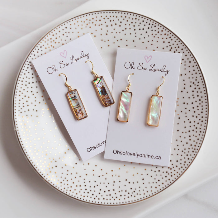Oh So Lovely VALERIE, Mother of Pearl Earrings