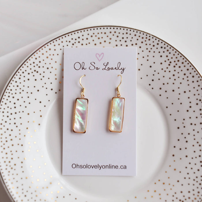 Oh So Lovely VALERIE, Mother of Pearl Earrings