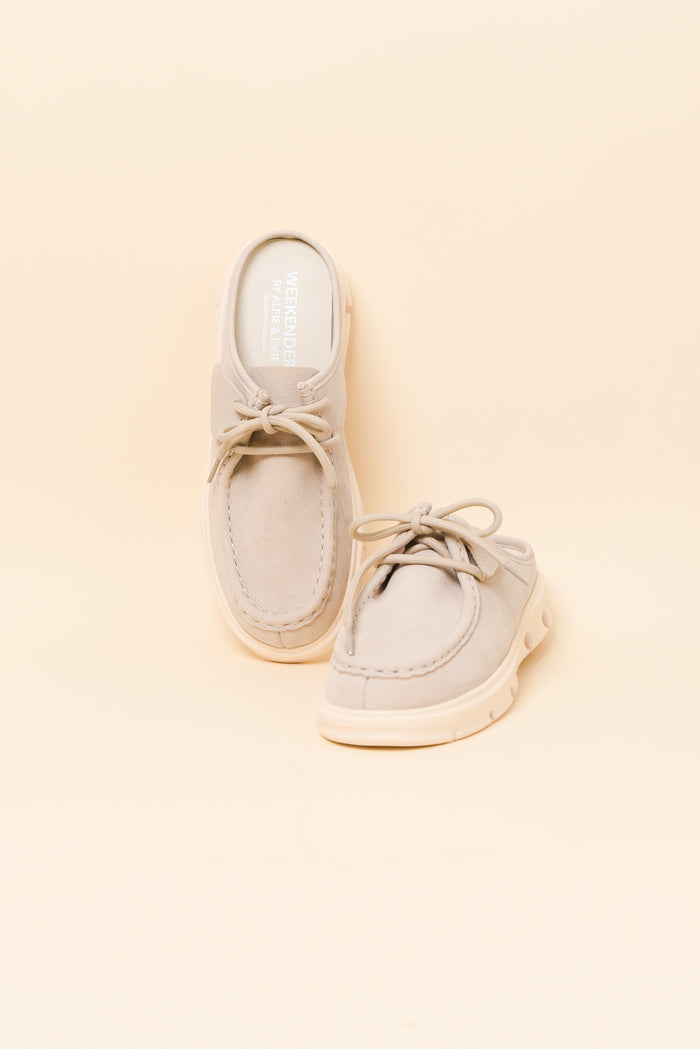 Opex Beige Leather Mule