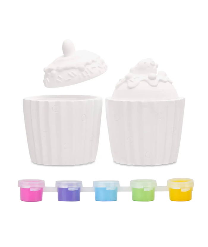 Paint Your Own Cupcakes Set Distressed/seasonal accessories iScream