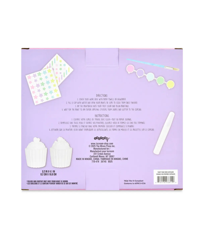 Paint Your Own Cupcakes Set Distressed/seasonal accessories iScream