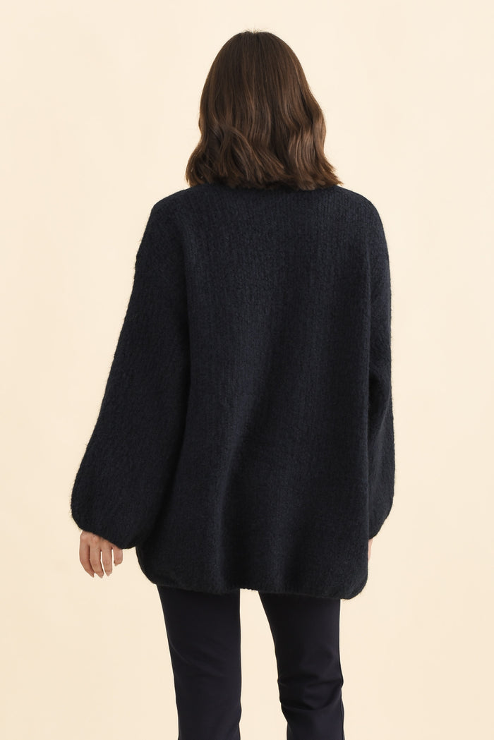 Pearson Navy Knit Cardigan
