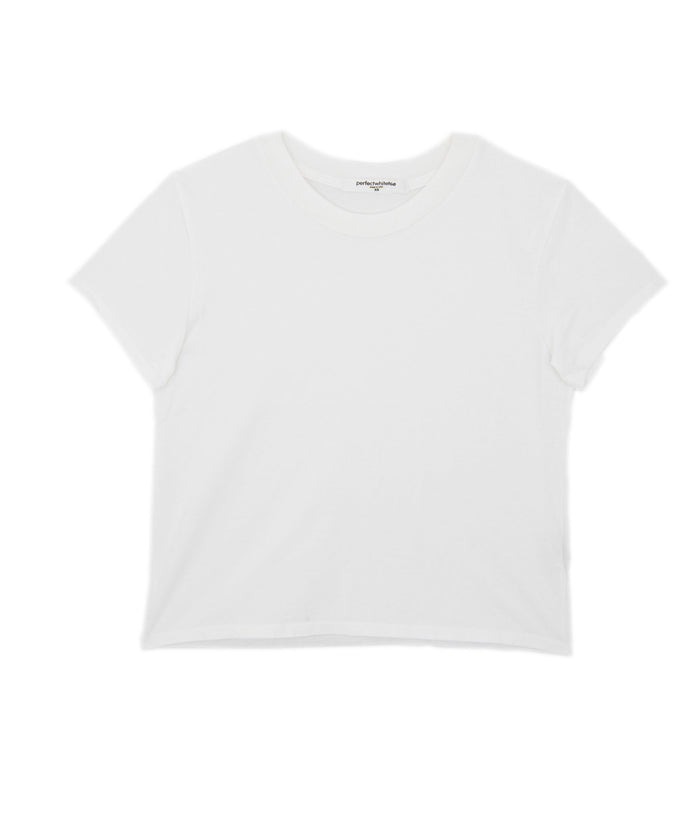 Perfect White Tee Women Springsteen Crew Baby Tee Womens Casual Tops Perfect White Tee White Juniors/Women XS