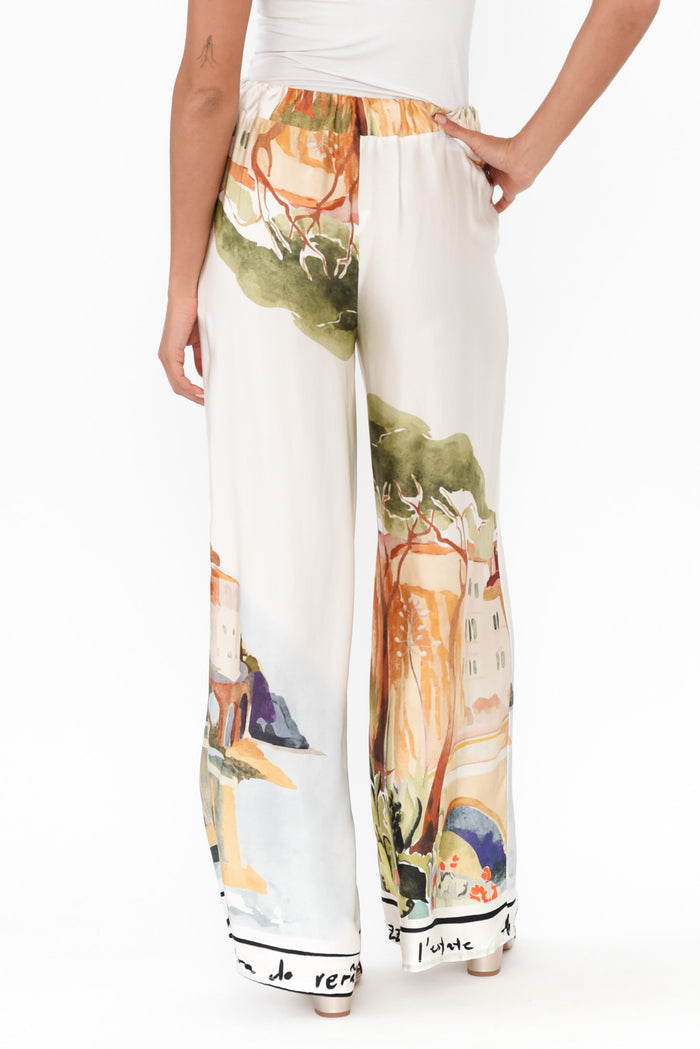 Persephone Natural Vista Wide Leg Pants,Brunette model,alt text|model:Brontie