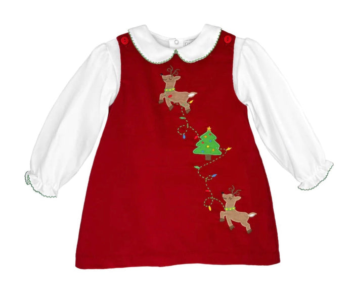 Petit Ami Reindeer Applique Jumper