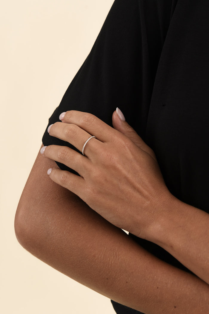 Piccola Dolce Silver Diamante Ring