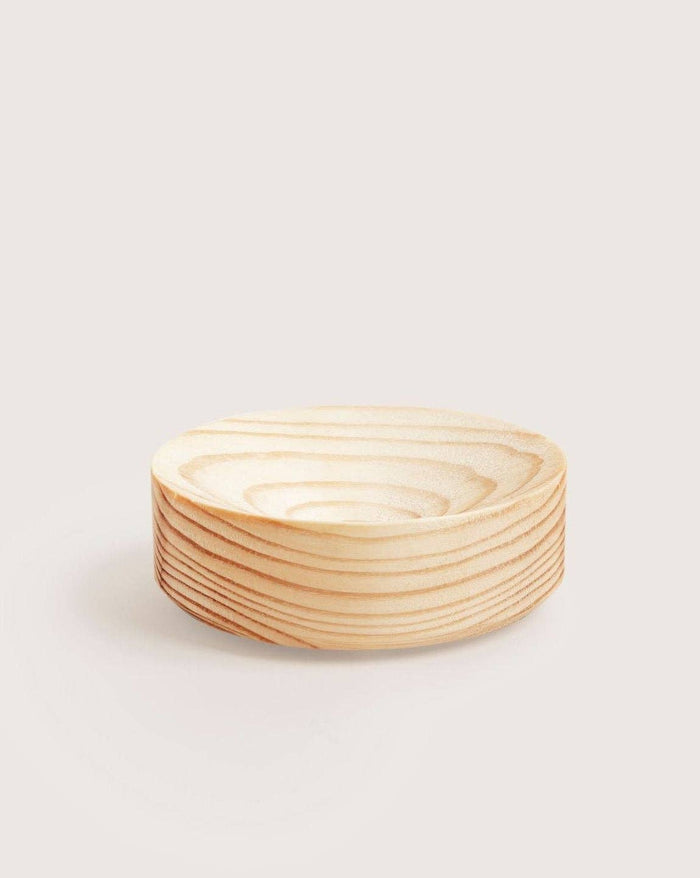 Pine Soap Dish - Natural Round