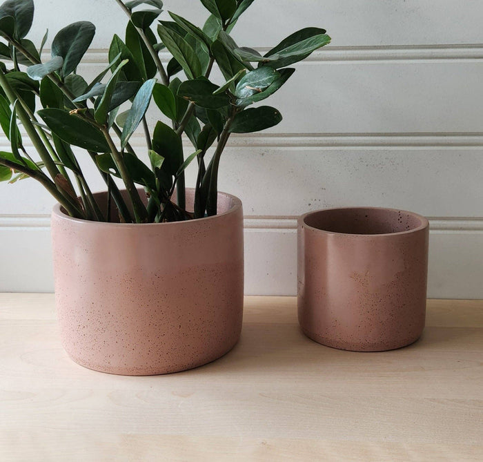 PLANT ‘ER HERE Cylinder Planter- 3" 5" 7" Blush