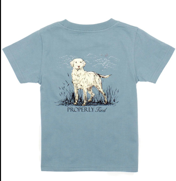Properly Tied Boys Labrador SS Steel Blue