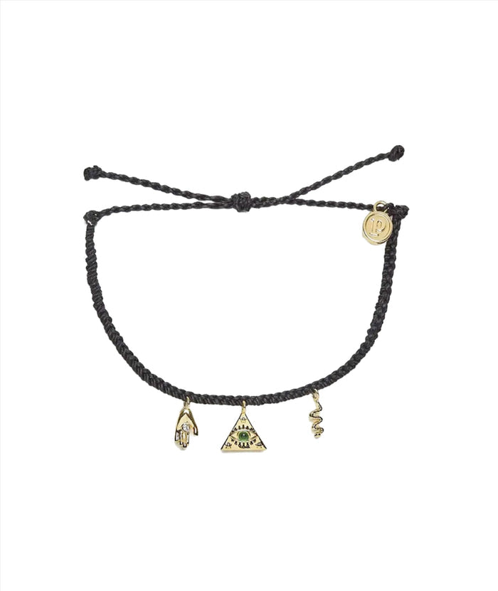 Pura Vida Mystic Mixed Charm Stretch Bracelet Jewelry - Trend Pura Vida Black
