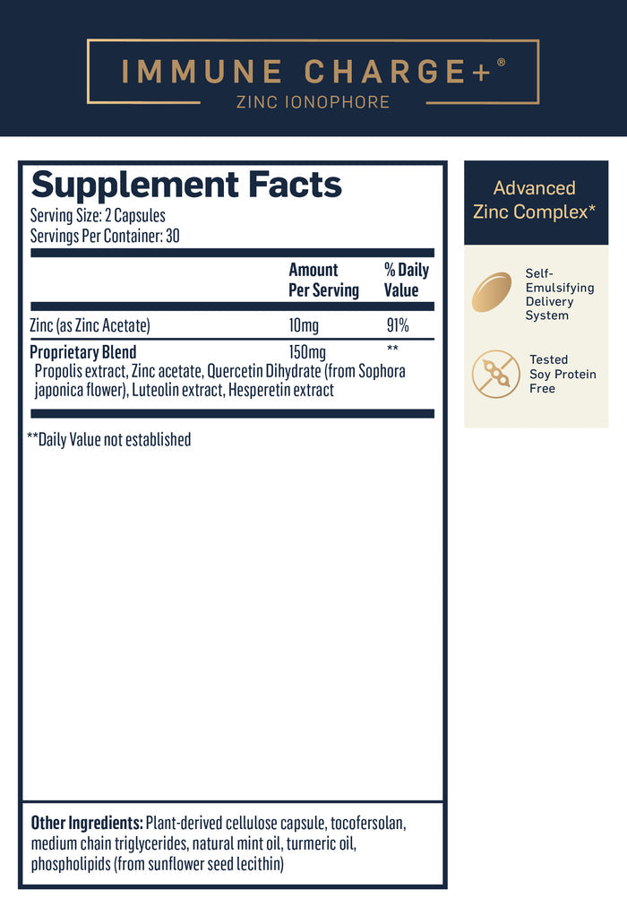 QuickSilver Immune Charge+ Zinc Ionophore Capsules 2