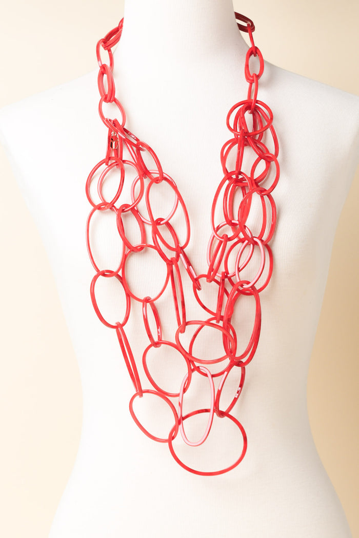 Raffi Red Linked Necklace