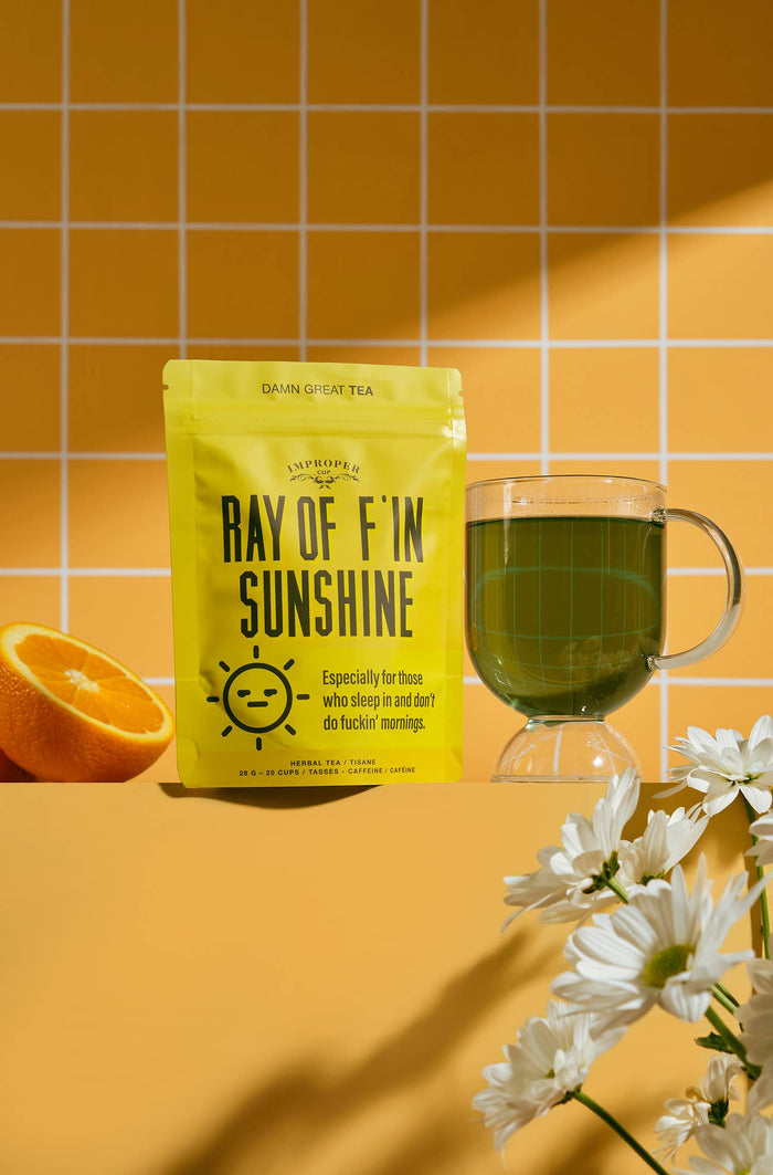 Ray Of F’in Sunshine Herbal tea, 20 Servings, Tea Blend