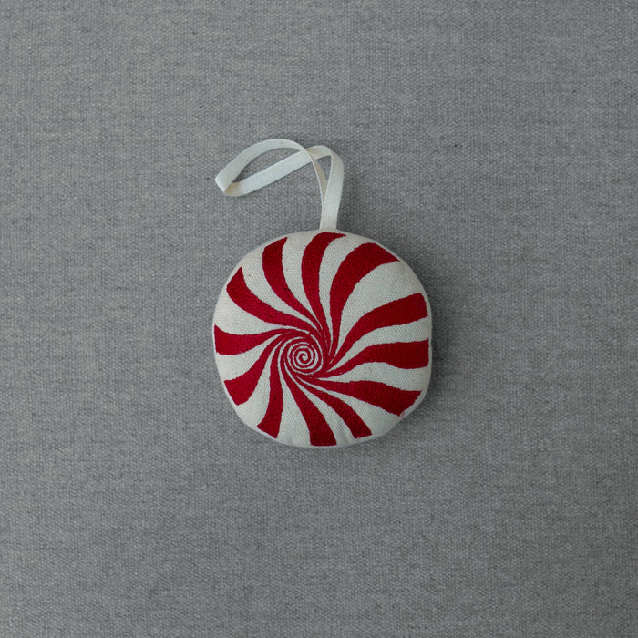 Red Brick Road Token, Cotton, Oz Embroidered Ornament