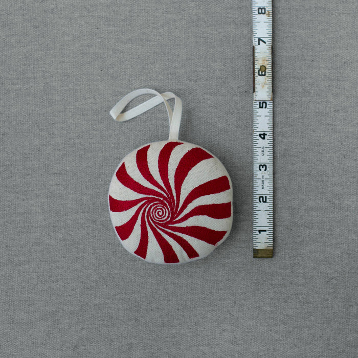 Red Brick Road Token, Cotton, Oz Embroidered Ornament