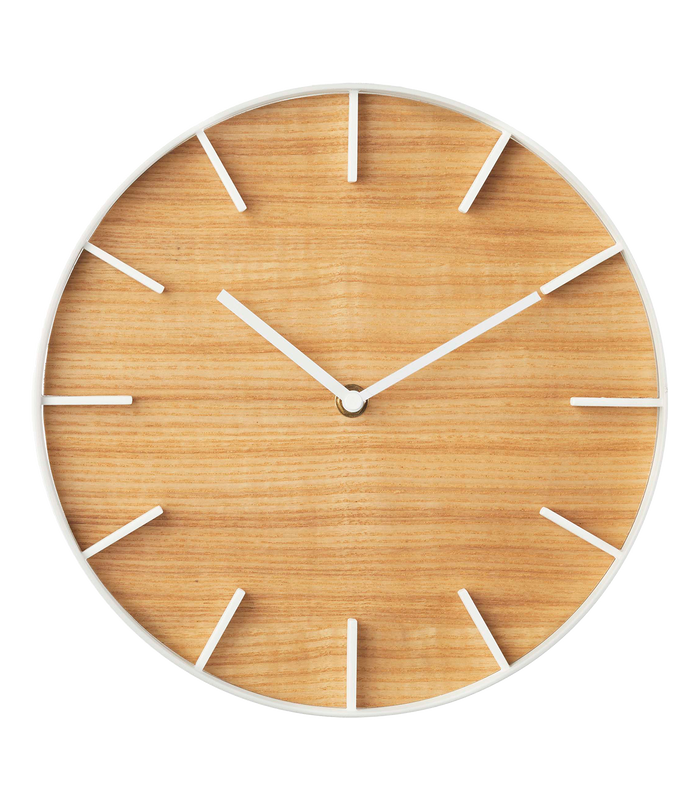 RIN Natural Wood Wall Clock
