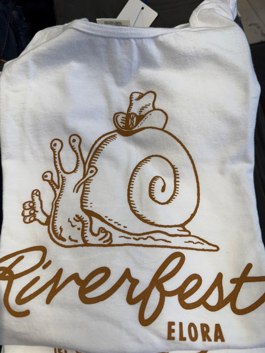 RIVERFEST SLEEVELESS UNISEX SNAIL PRINT