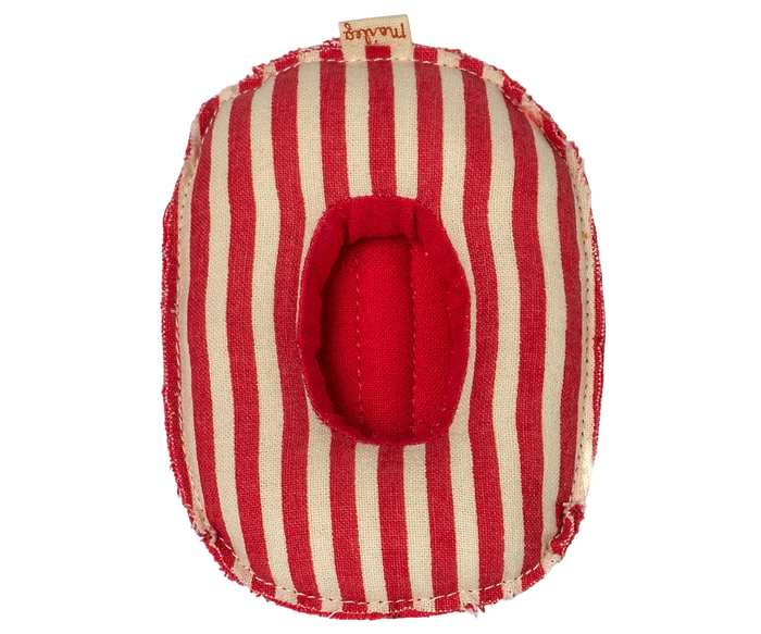Rubber Boat, Small Mouse  - Red Stripes