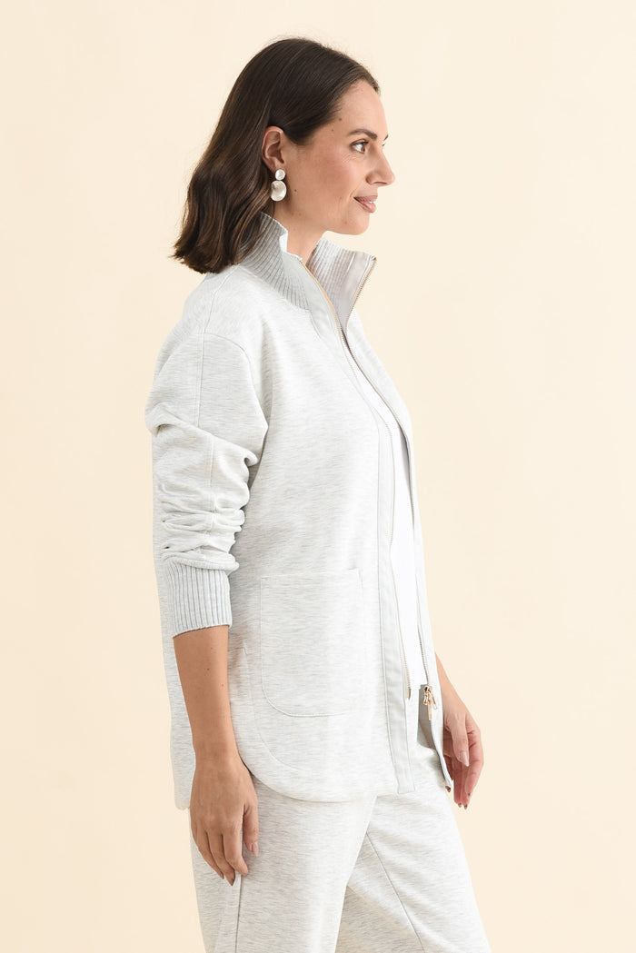 Sabi Grey Zip Sweatshirt