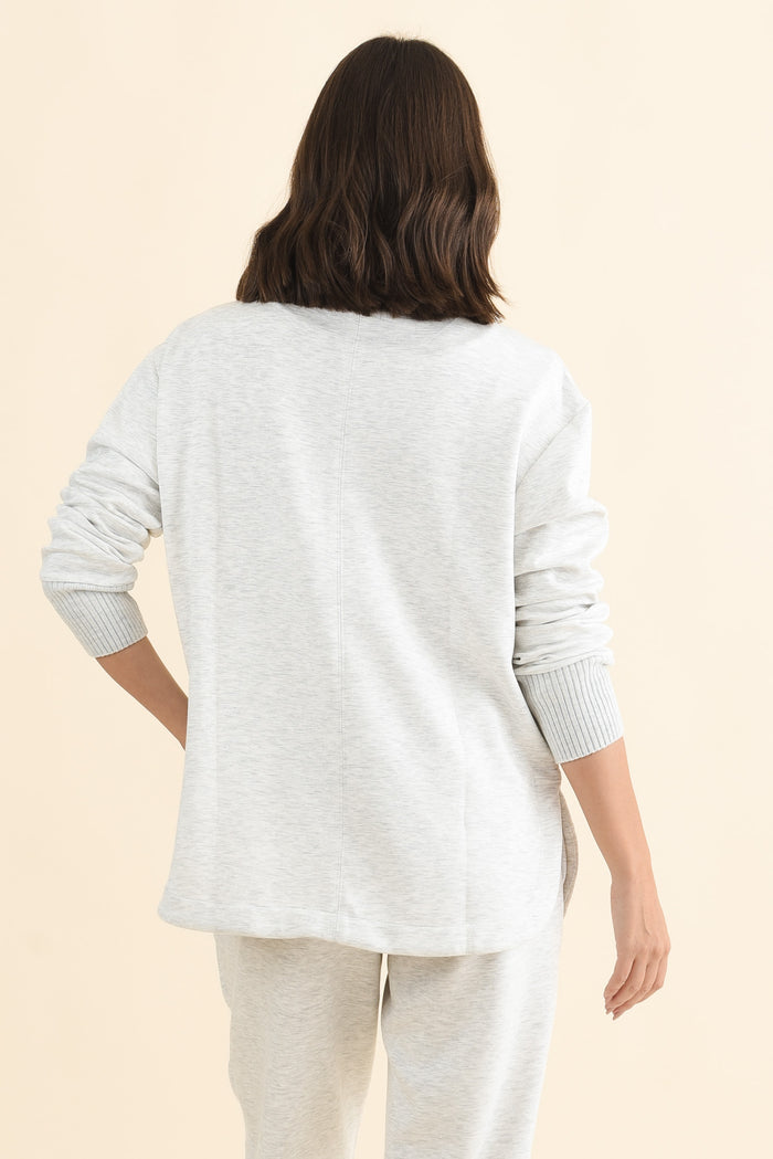 Sabi Grey Zip Sweatshirt