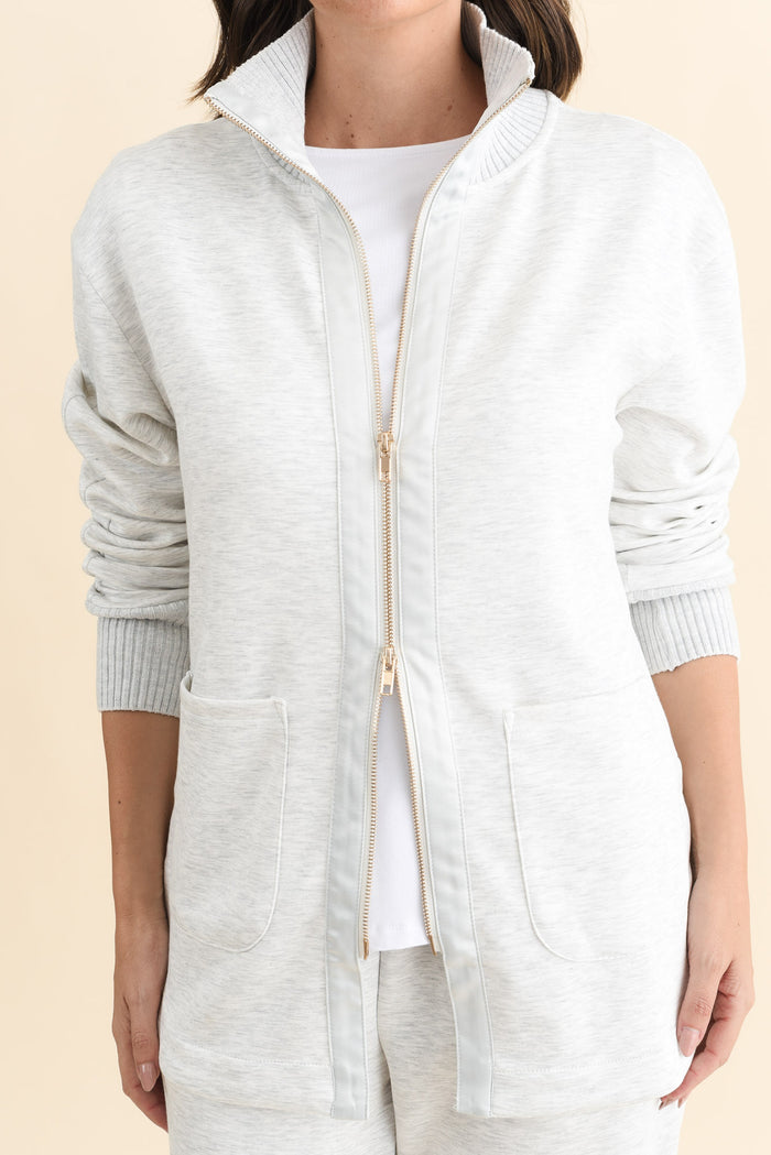 Sabi Grey Zip Sweatshirt