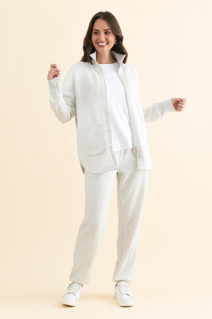 Sabi Grey Zip Sweatshirt