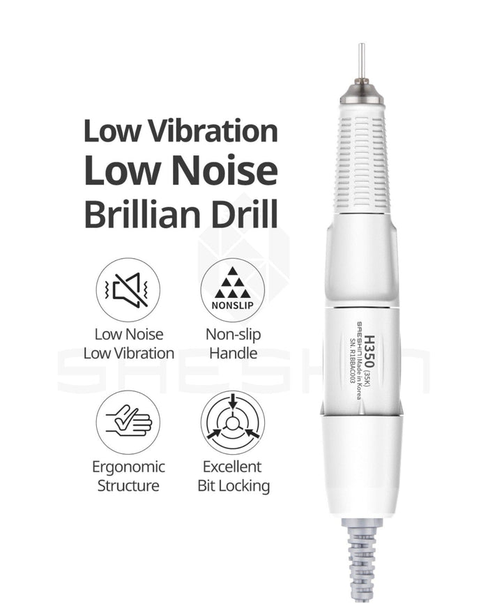 Open box (see description) Saeshin Brillian B350D + H350 White 35k RPM SET Drill machine Saeshin