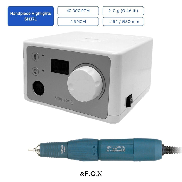 Saeyang Marathon K35 + SH37L (M45) 40k RPM — Original E-File Nail Drill Machine Drill machine Saeyang