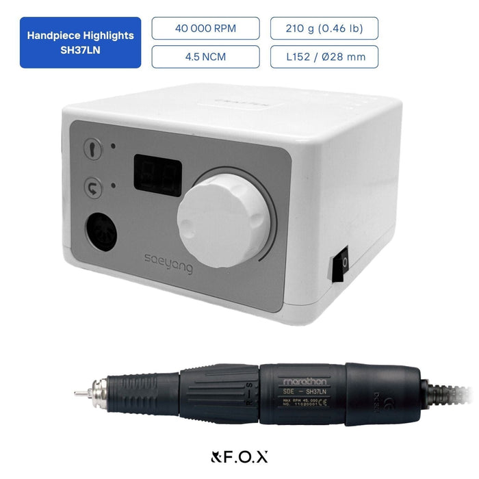 Saeyang Marathon K35 + SH37LN 40k RPM — Original E-File Nail Drill Machine Drill machine Saeyang