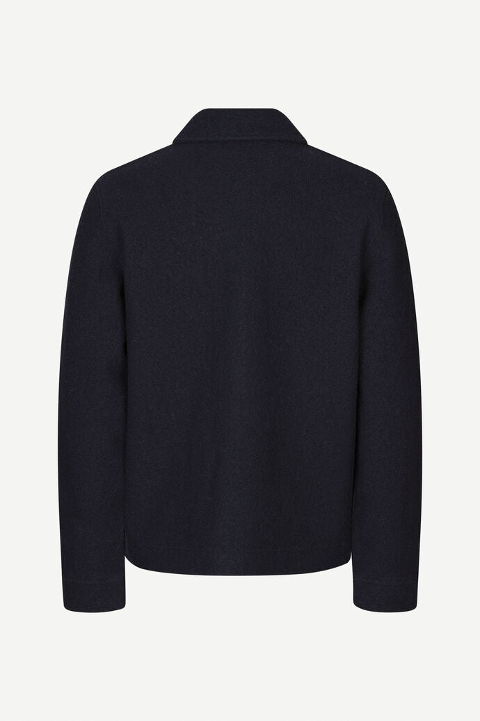 Samsoe Samsoe Homme - Hannes Full Zip 14612 - Bleu Sombre-Vestes et Manteaux-M22400082