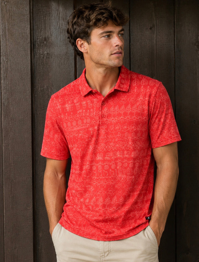 SAXX DROPTEMP ALL DAY COOLING POLO