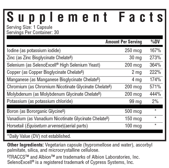 Seeking Health Trace Minerals Complex Capsules 2
