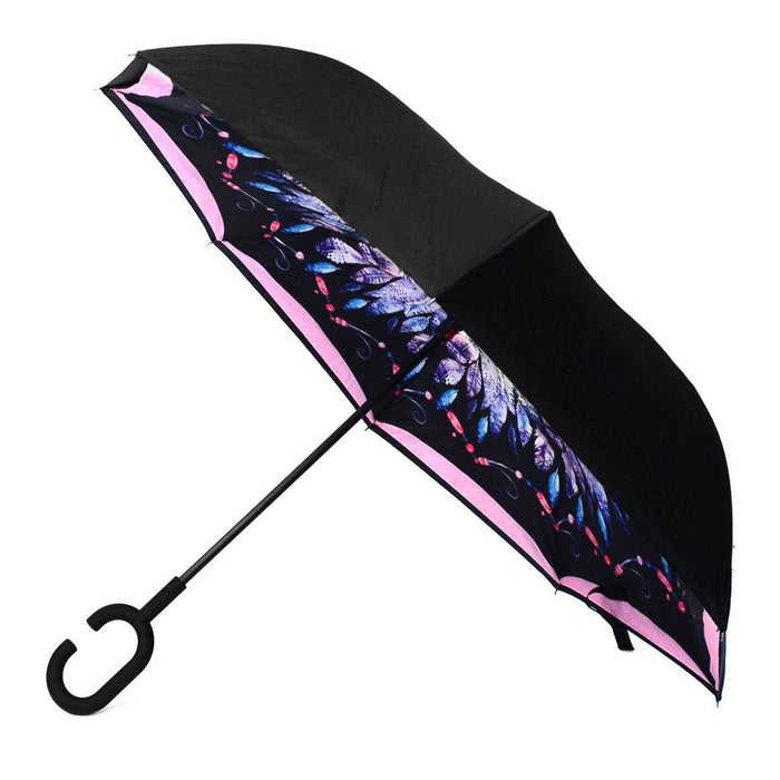 SELINI Feather Double Layer Inverted Umbrella