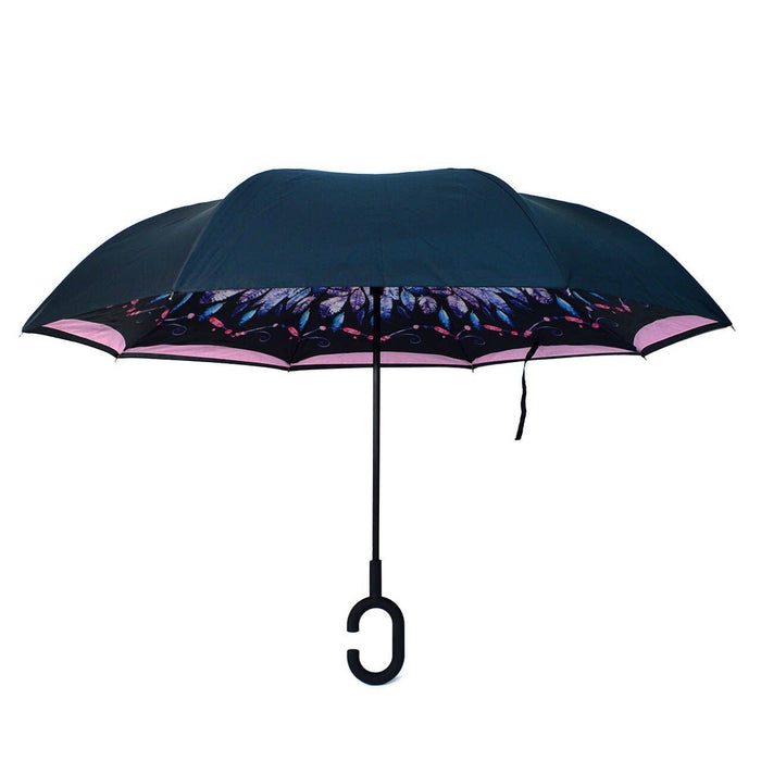 SELINI Feather Double Layer Inverted Umbrella