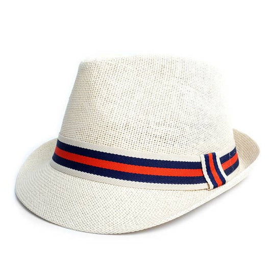 Selini Men's Fedora Hat with Striped band