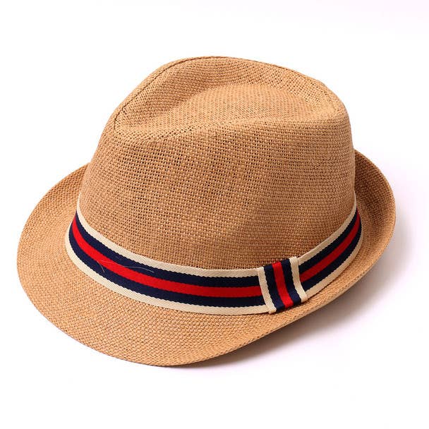 Selini Men's Fedora Hat with Striped band