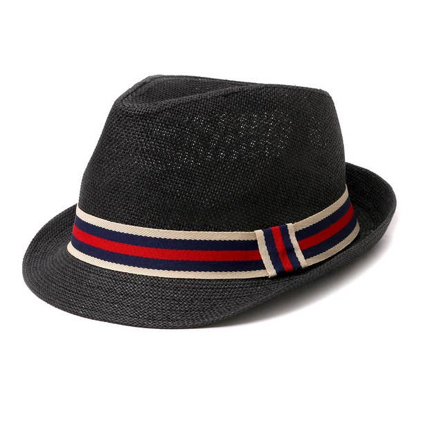Selini Men's Fedora Hat with Striped band