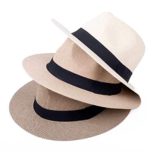SELINI Men's S/S Black Banded Fashion Fedora hat