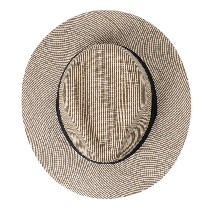 SELINI Men's S/S Black Banded Fashion Fedora hat