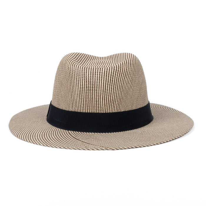 SELINI Men's S/S Black Banded Fashion Fedora hat
