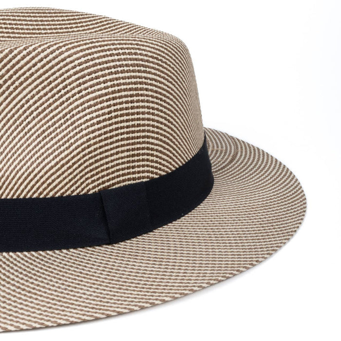 SELINI Men's S/S Black Banded Fashion Fedora hat