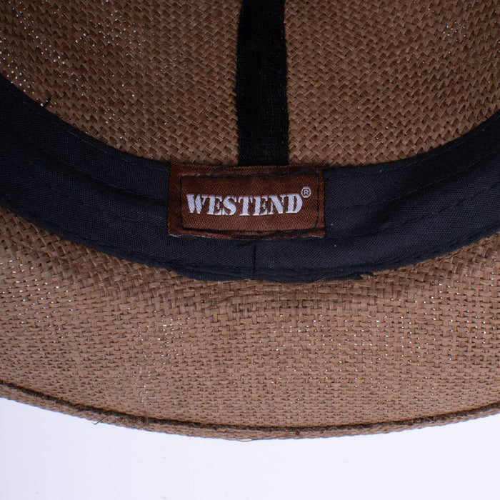 SELINI Men's S/S Flat Brim Black Banded Fashion Fedora hat-FSS17137