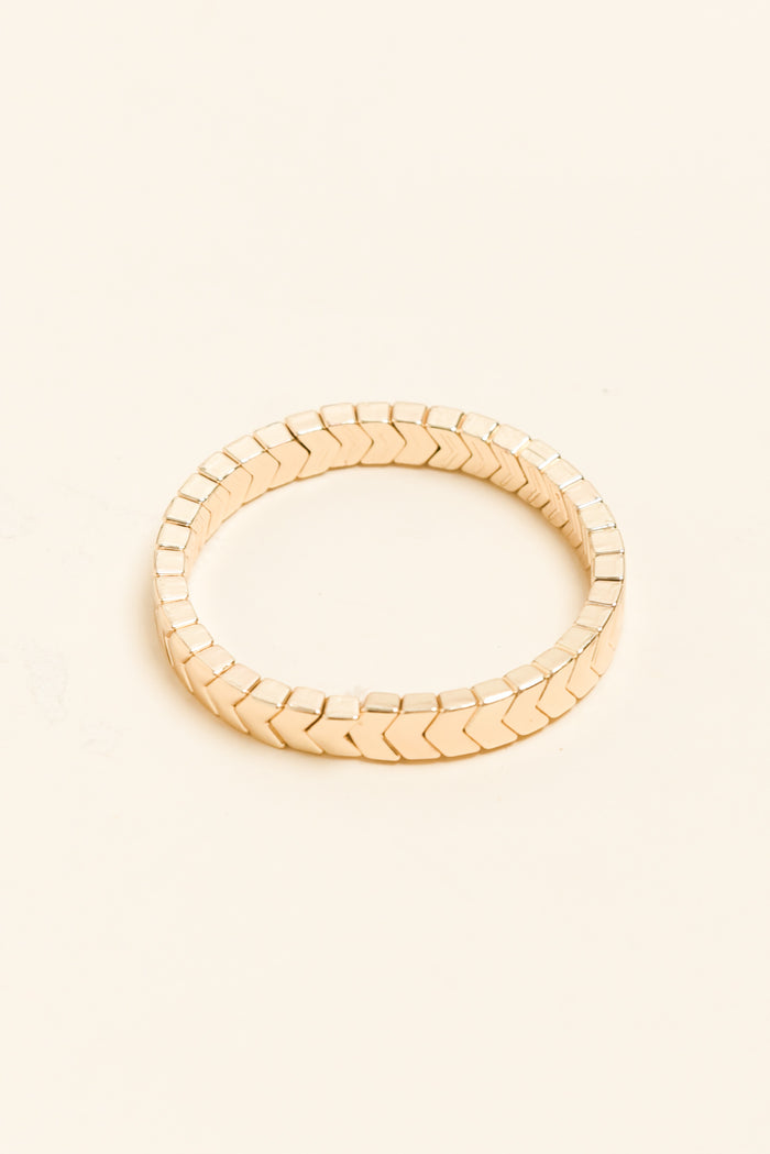 Shania Gold Beaded Bracelet