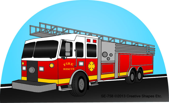 Mini Notepad - Fire Truck - Creative Shapes Etc.