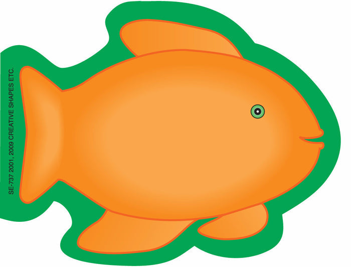Colorful mini fish notepad, ideal for ocean-themed classroom fun