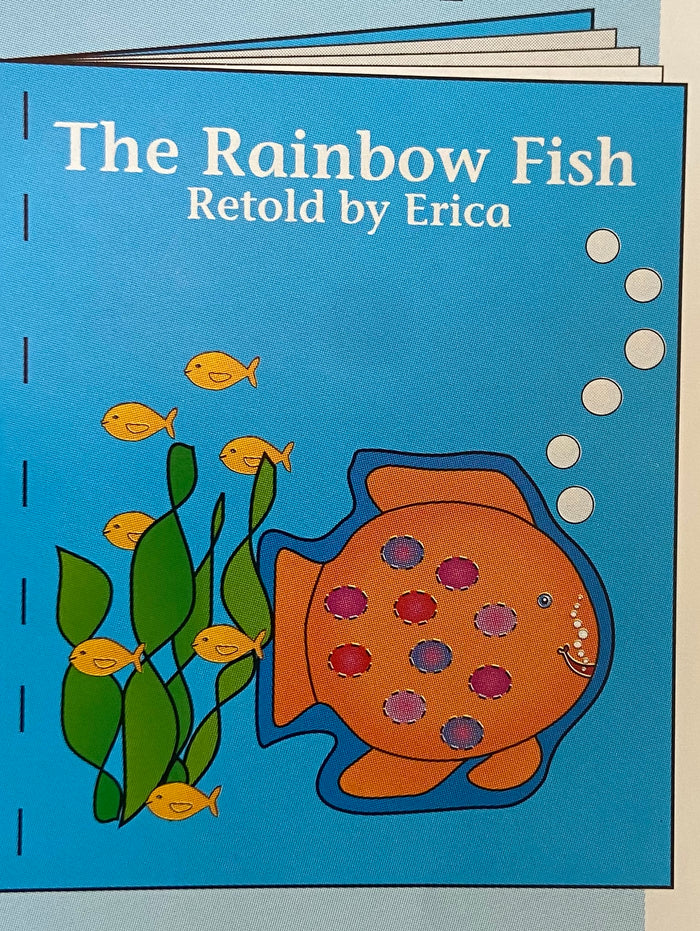 Bright fish-shaped notepad perfect for notes, reminders, and crafts