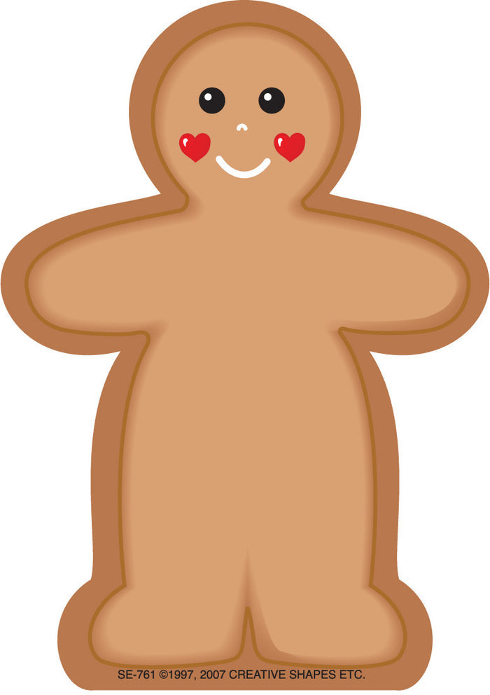 Mini Notepad Gingerbread Man festive holiday design