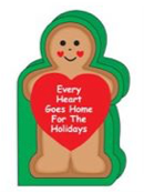 Mini Notepad Gingerbread Man brown cheerful decoration